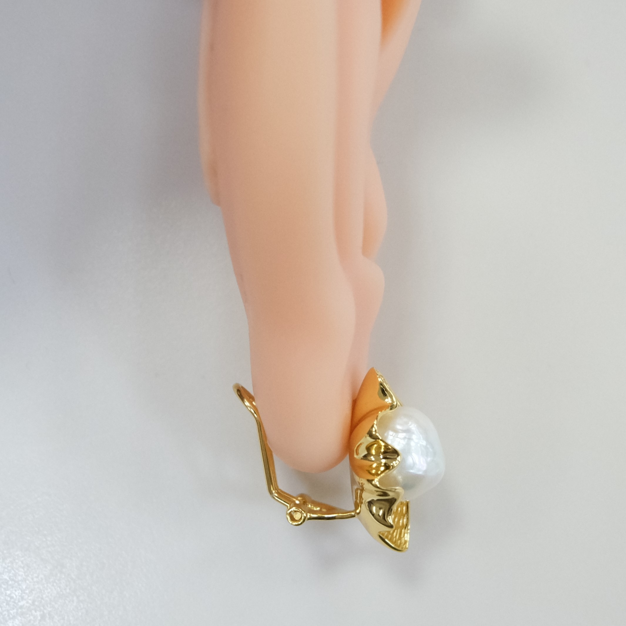 Серебряные серьги с жемчугом